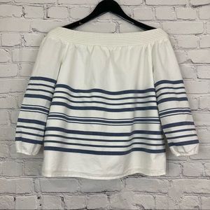 Vineyard vines breaker off the shoulder top